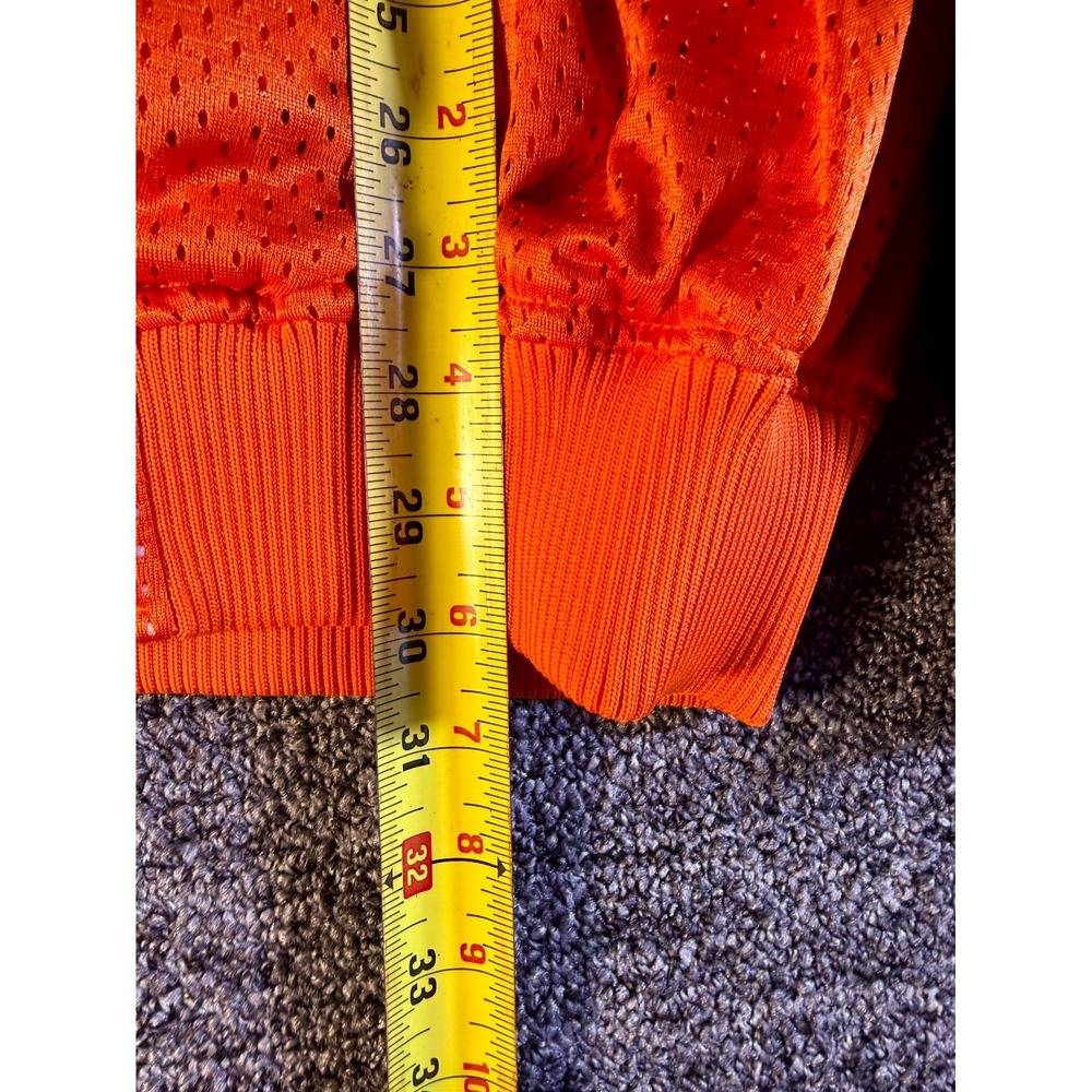 Vintage Auburn Tigers NCAA Football Jacket Mens Orange Navy Full Zip Winter #01 - Picture 10 of 15